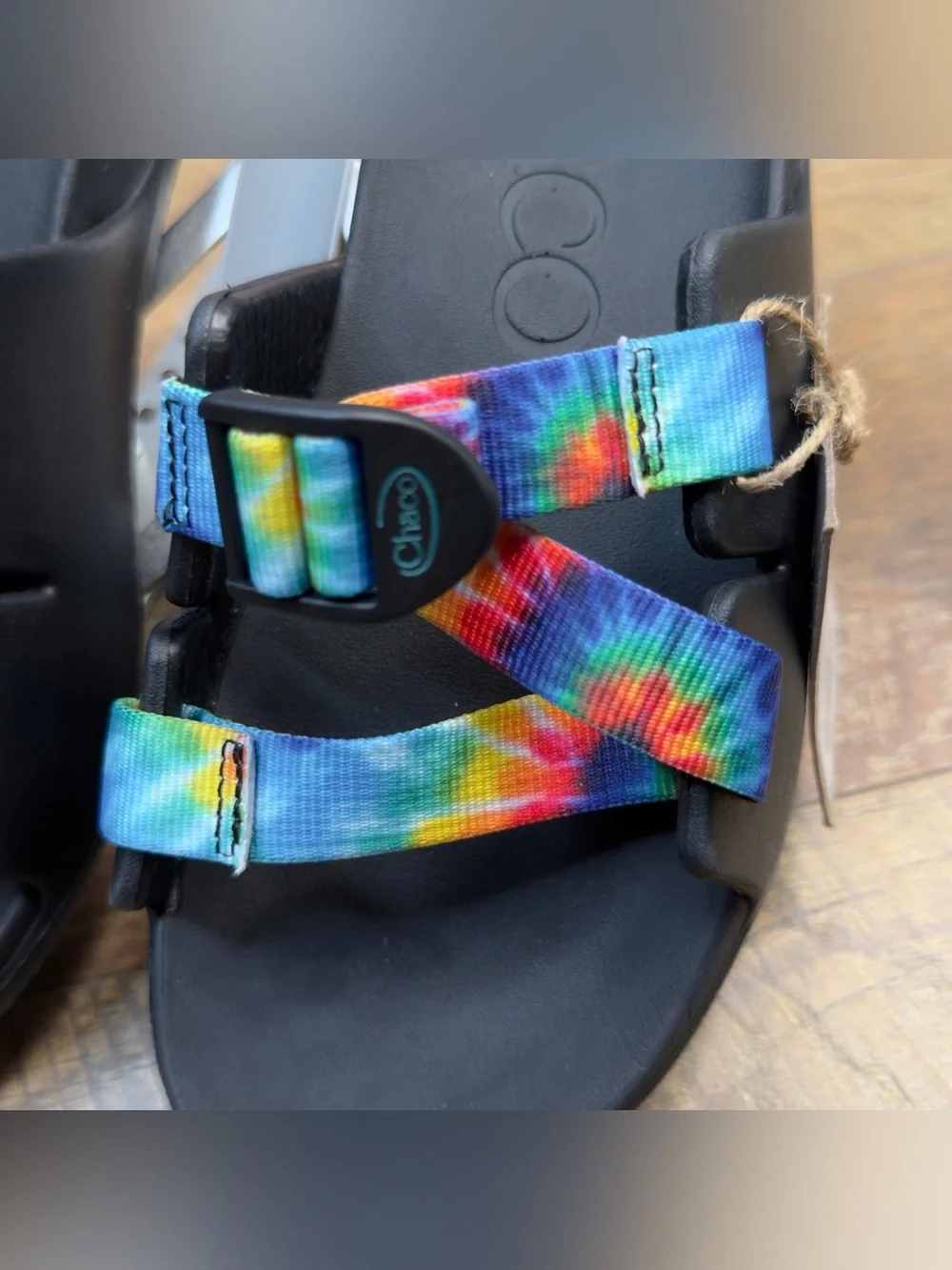 Chaco Chillos Kids Slides Sandals Dark Tie Dye Size 6 Youth JCH180342 NWT